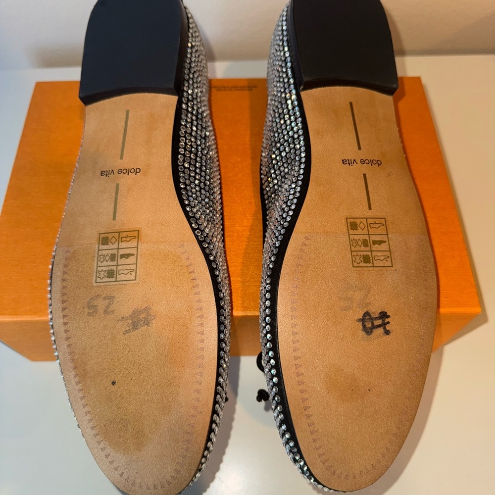 Dolce Vita Rhinestone Ballet Flats Size 10 - Picture 10 of 11
